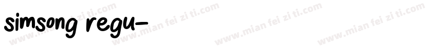 simsong regu字体转换